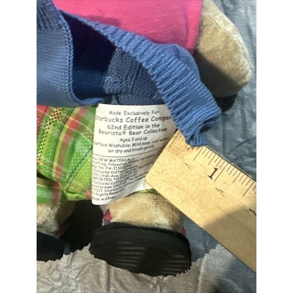 Starbucks Bearista Bear 2007 Preppy Summer Girl & Boy Plush: 62nd, 63rd Editions - Picture 7 of 12